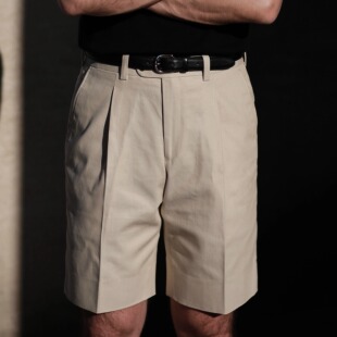 BD102 SHOR 浅卡其牛仔棉短裤