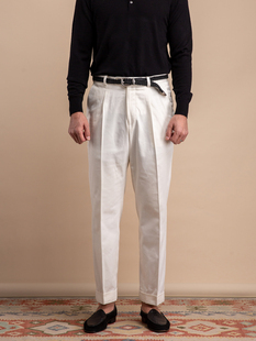 【Sales折扣】PM White Chino 白色男士商务休闲裤百搭四季修身