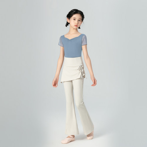 女童芭蕾舞短袖练功服套装