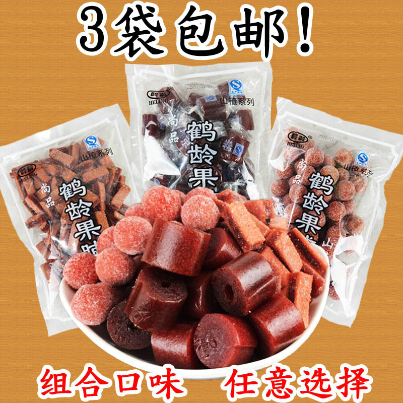 鹤龄果脯蜜饯山楂糕雪丽球果丹皮350克3袋儿童开胃零食包邮|msdalam kategori makanan ringan/Nuts/Specialty, Manisan/jujube/Plum/buah-buahan kering, produk bertaraf Hawthorn - dari Buy2taobao.com untuk memberikan perkhidmatan ejen Taobao profesional membeli