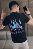 男士polo衫短袖紧身上衣服潮流韩版翻领t恤潮牌2025夏季修身P48，男装T恤，电商A270