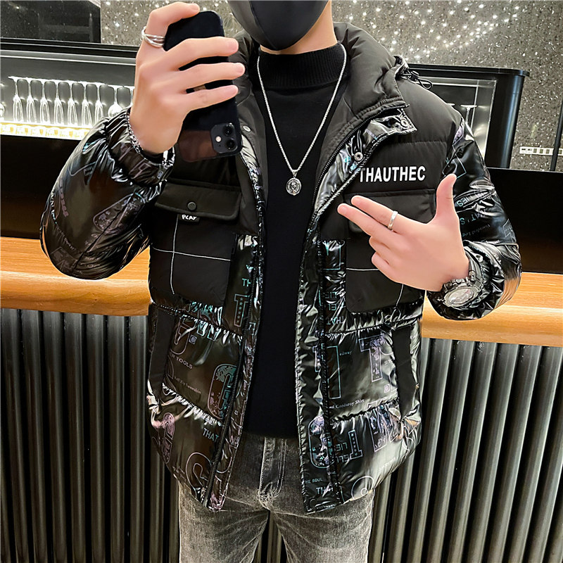 2025冬季新款男士棉衣韩版潮流棉服外套加厚连帽棉袄保暖P138,男装棉衣,电商A270