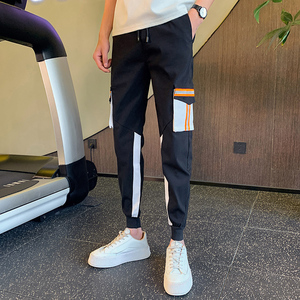 夏季男士裤子休闲裤运动裤九分裤潮流薄款束脚X37-P55图片