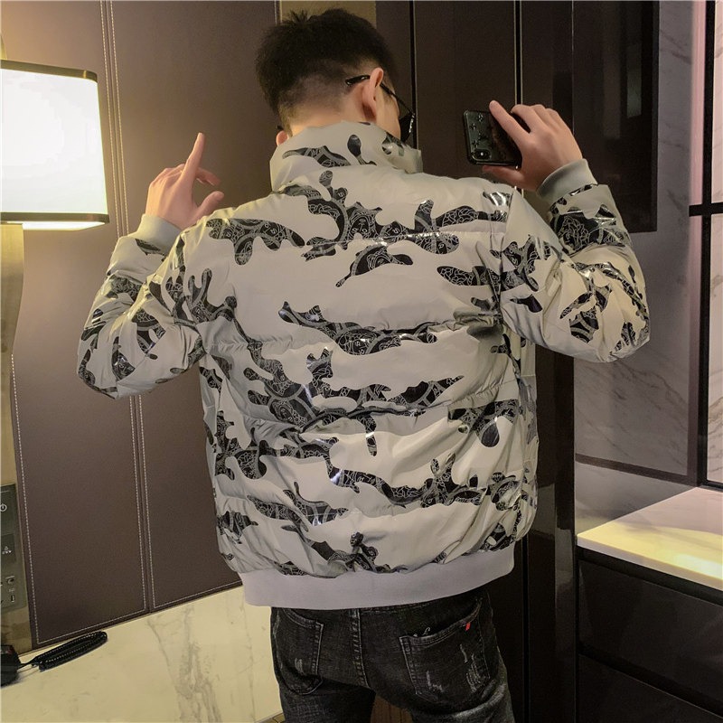 冬季棉袄男士加厚短款棉衣修身外套潮流棉服网红秋冬痞帅韩版P135,男装棉衣,电商A270