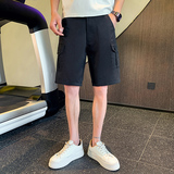 夏季男士短裤五分裤裤子工装直筒休闲潮流运动2025新款痞帅P45，男装牛仔裤，电商A270