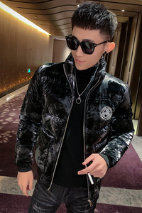 冬季棉袄男潮加厚短款棉衣修身外套潮流棉服精神小伙韩版百搭P135图片