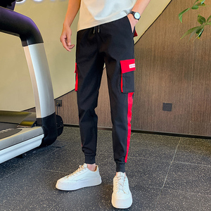 夏季男士工装裤休闲裤裤子哈伦裤潮牌潮流薄2023潮牌X32-p55图片
