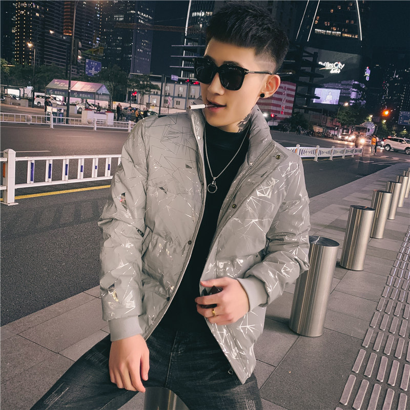 2025年男士棉衣潮牌时尚个性棉服外套立领棉袄冬季P135图片