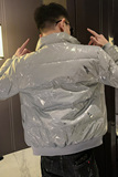 2025年男士棉衣潮牌时尚个性棉服外套立领棉袄冬季潮P135，男装棉衣，电商A270