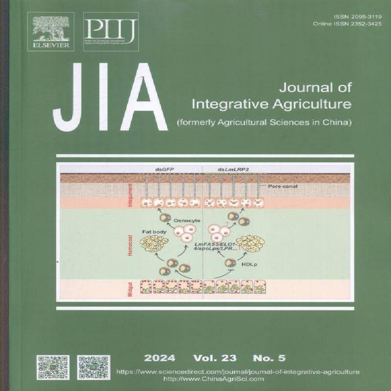 农业科学学报 英文版 Journal of Integrative Agriculture 原：中国农业科学 英文版 A