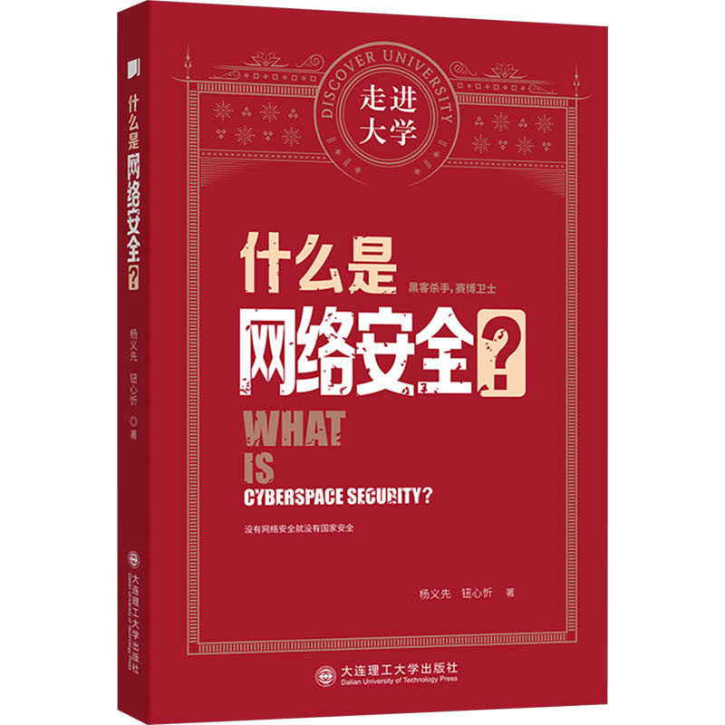 正版包邮 什么是网络安全 走进大学系列丛书 网络通信（新）类书籍 杨义先,钮心忻 著 大连理工出版社 计算机与网络书籍