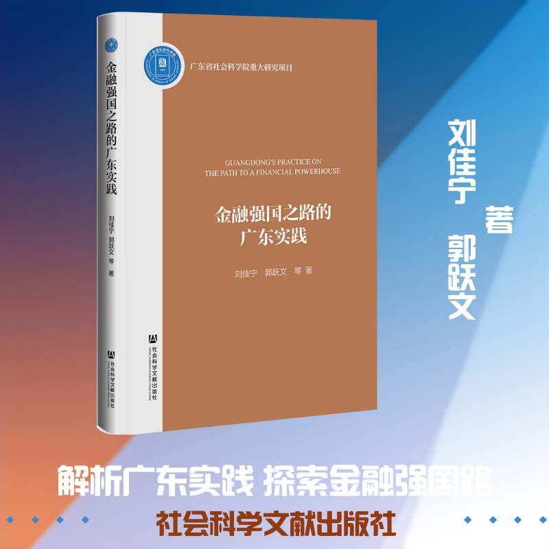 金融强国之路的广东实践刘佳宁 书经济书籍