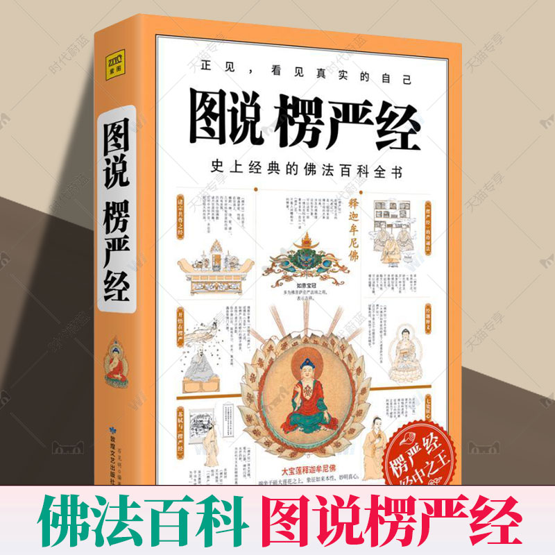 正版图说楞严经经典佛法百科全书图解版正法代表作品哲学教育人生哲理图说搭楞严经正版经书浅释义贯讲记书籍畅销书