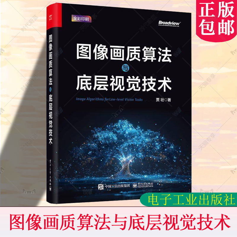 图像画质算法与底层视觉技术 图像合成与图像和谐化 图像增强与图像修饰算法书籍 贾壮 著 电子工业出版社9787121478765