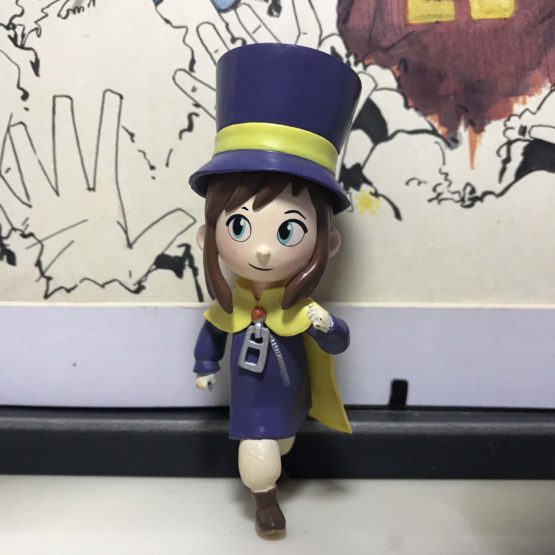 正版散货时光之帽HatKid玩偶 游戏周边魔法师人偶公仔手办模型