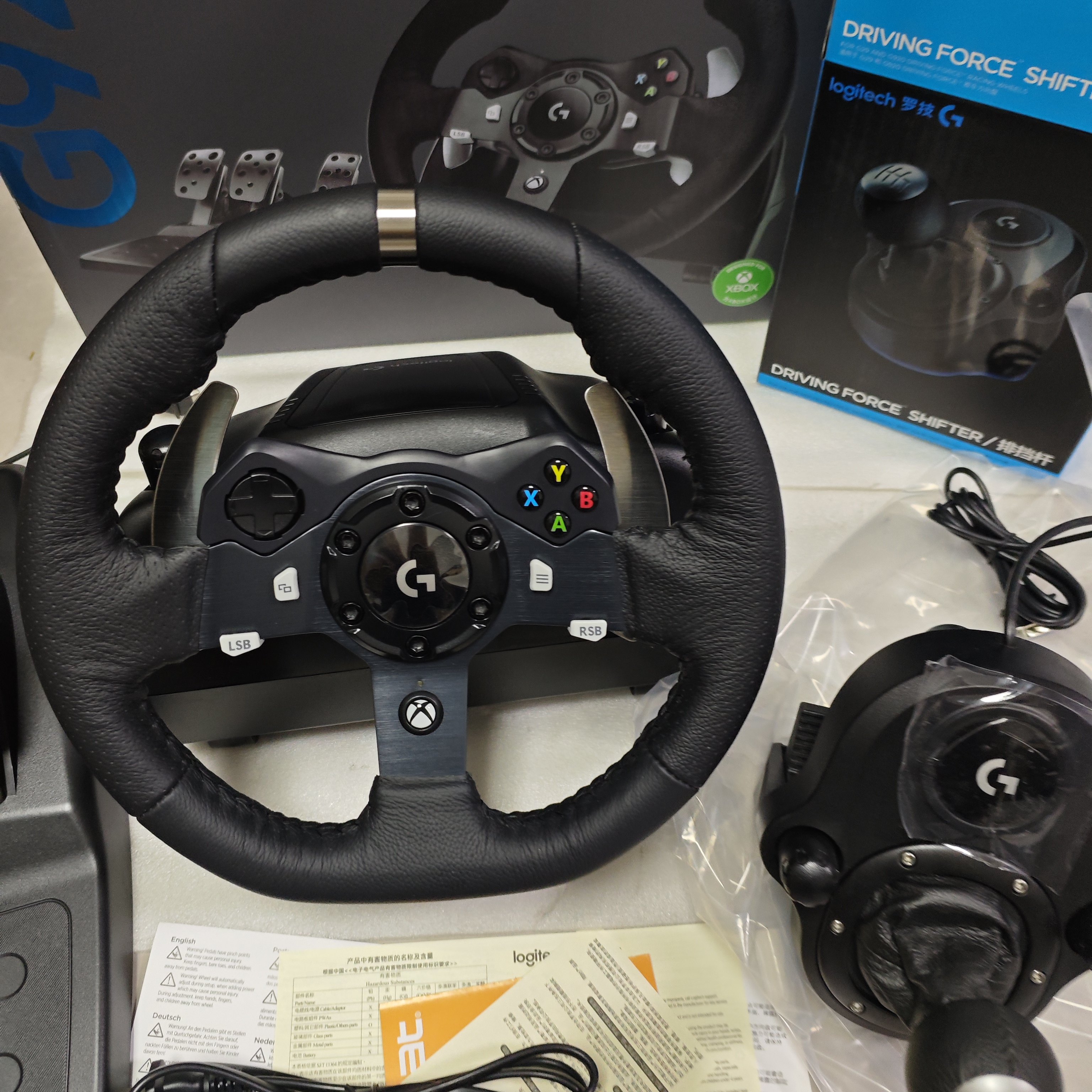 罗技G920游戏赛车方向盘汽车模拟器力反馈是G29同款支持PC XBOX