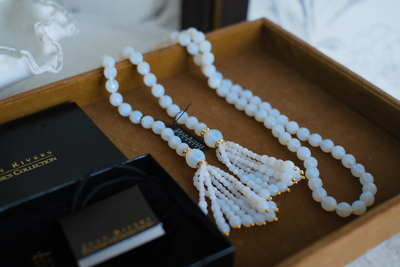 vintage toccata Joan Rivers 白色  流苏  保存品 项链