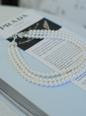 vintage toccata Joan Rivers  三层 珍珠 项链