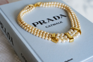 珍珠 napier 多层 金色 项链 toccata 时髦 vintage