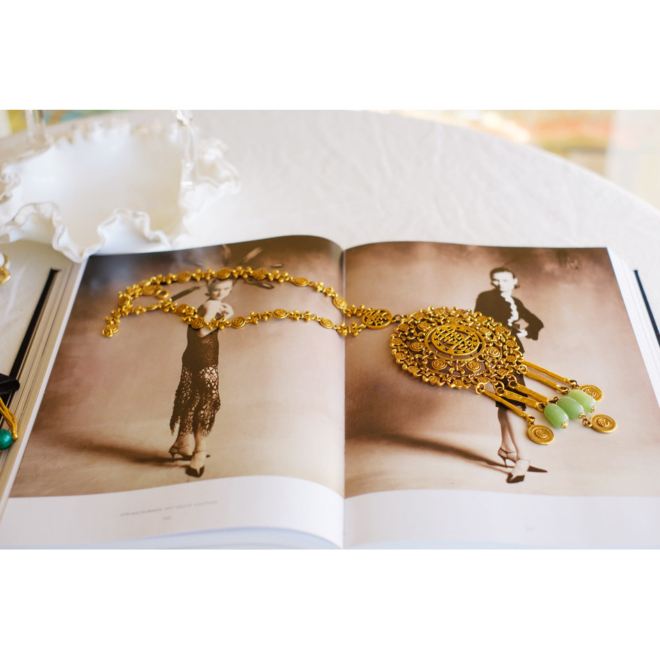 vintage toccata goldette 东方 福字 绿色 玉石 孤 项链,个性定制/设计服务/DIY,项链/吊坠定制,淘宝优惠券,粉丝福利购,淘宝优惠卷