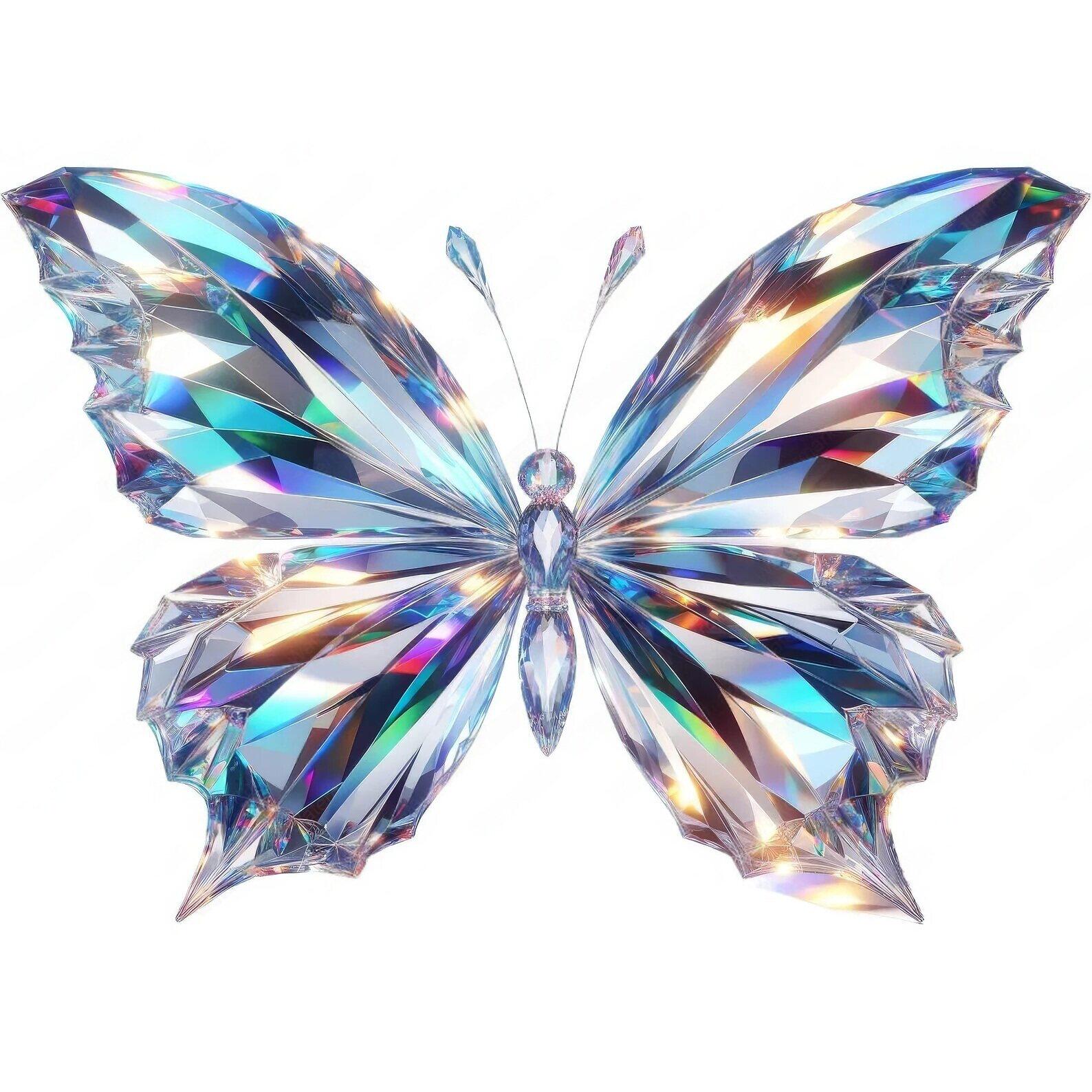 梦幻蝴蝶贴纸贴画家用餐厅厨房冰箱贴橱柜装饰自粘贴