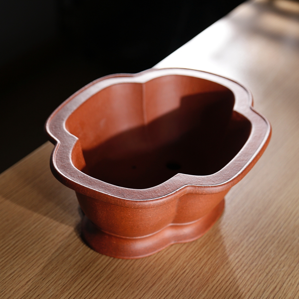 高档精品原矿定制泥料海棠紫砂盆