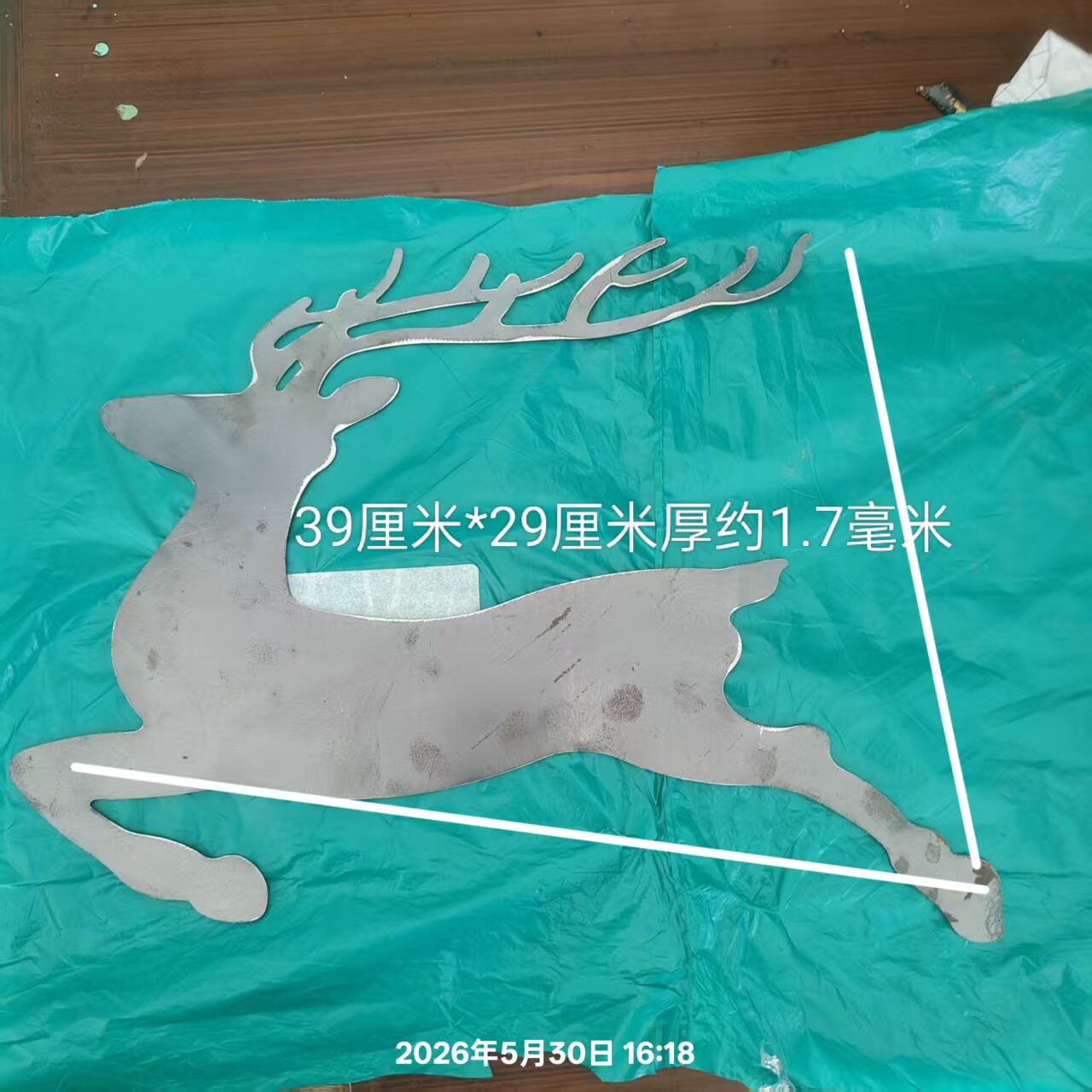 大门鹿铁艺鹿铁花配件激光铁皮鹿字冲压庭院焊接装饰铁铁艺切割