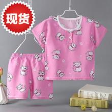 短衣女童童装棉绸夏天短裤套装短裤1