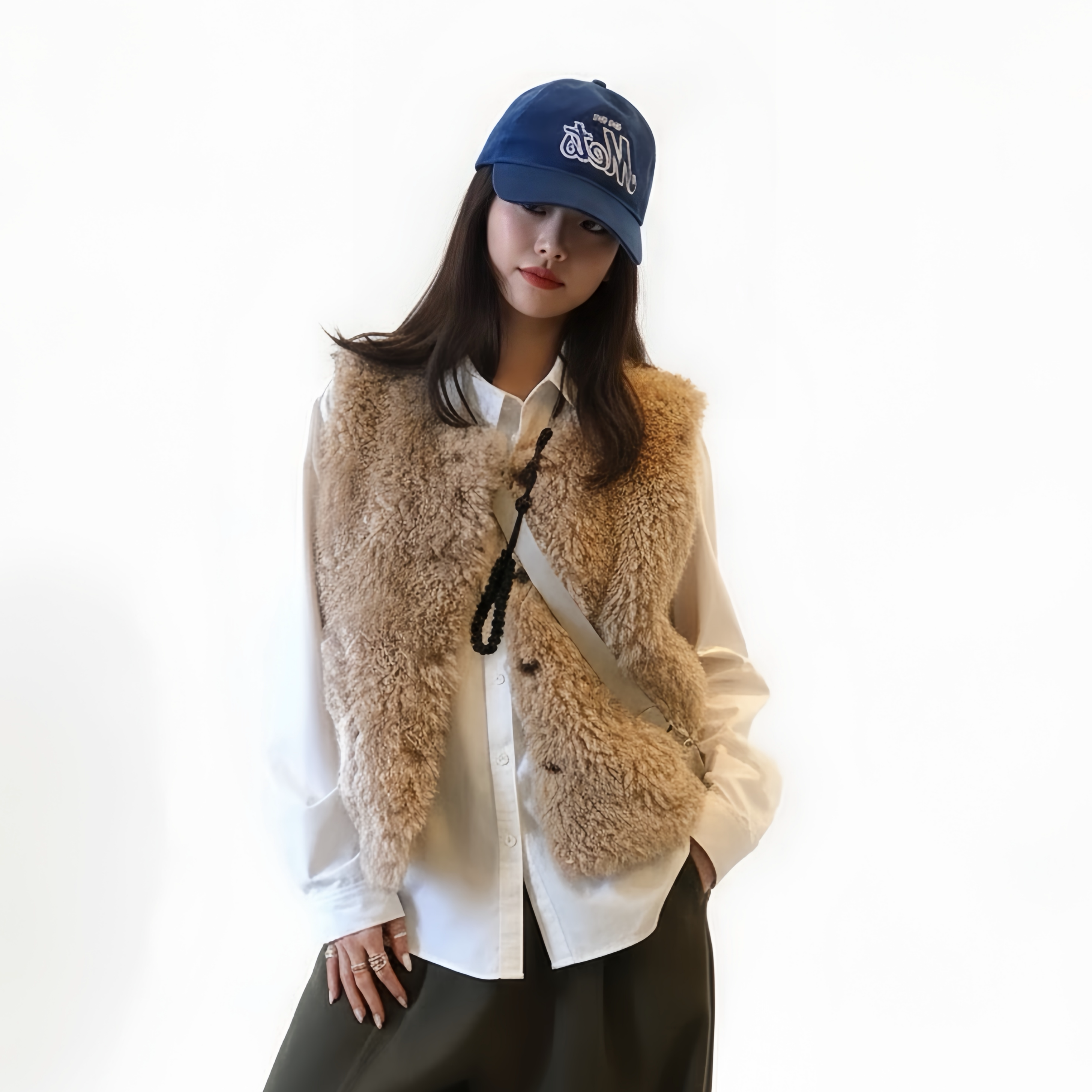 Ranwearteddy俱乐部马甲羊羔毛