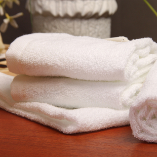 吸水柔软 方巾宾馆专用毛巾纯白色纯棉专柜正品 金号 纯棉洗脸毛巾