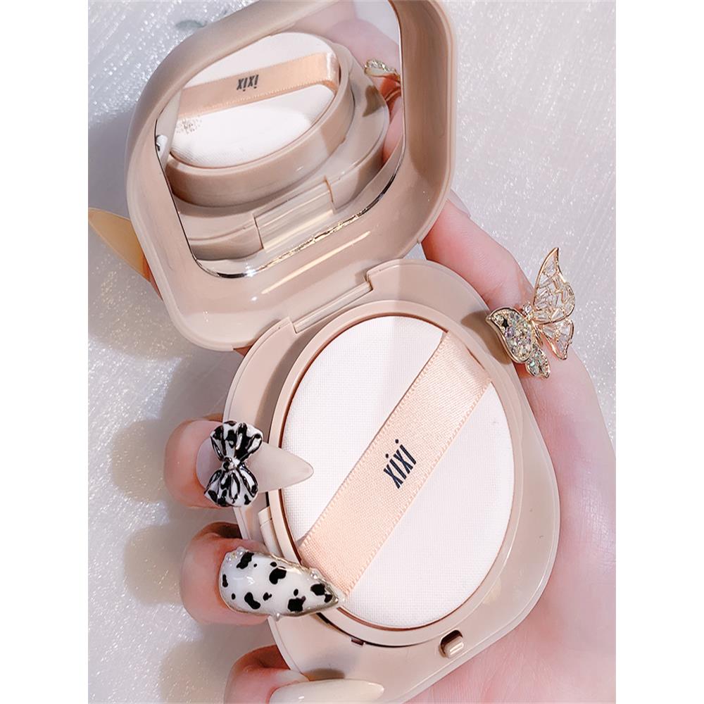 xixi遮瑕气垫bb霜保湿持妆不易脱妆 哑光自然通透裸妆 养肤粉底液