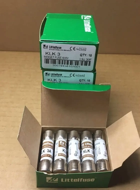 力特保险丝 KLK 系列 KLK 2A 2A 600V 10*38MM 快速熔断器 保险丝