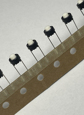 SKRGAED010 ALPS原装 径向 轻触按键6*6*5MM白色圆形两脚微动开关