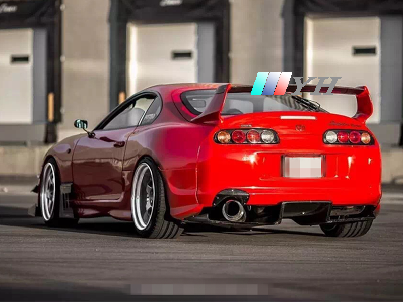 适用于丰田半碳纤维1993-2002年supra jza80速跑t款改装尾翼