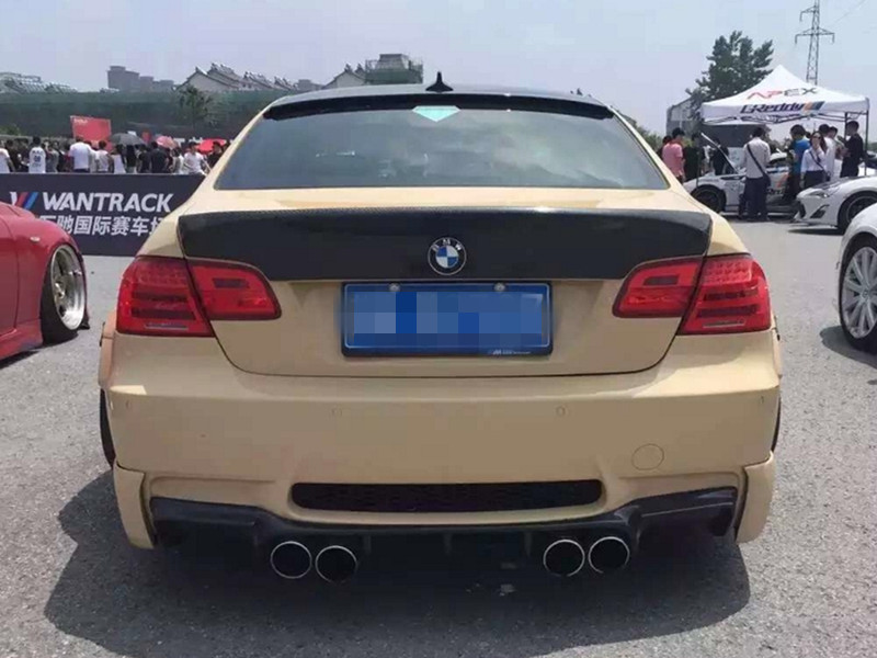 适用于碳纤维宝马07-12年E92 3系335i 325i 328i M3 C款改装尾翼
