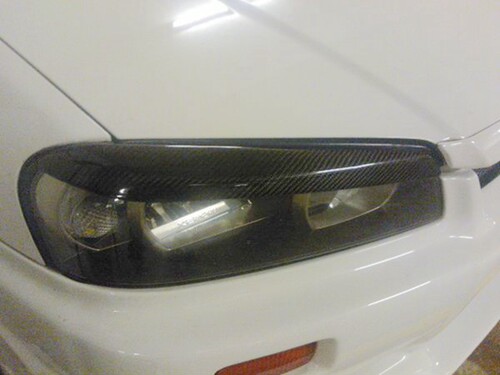 适用于碳纤维日产1999-2004年 SKYLINE R34 GTS GTT GTR改装灯眉