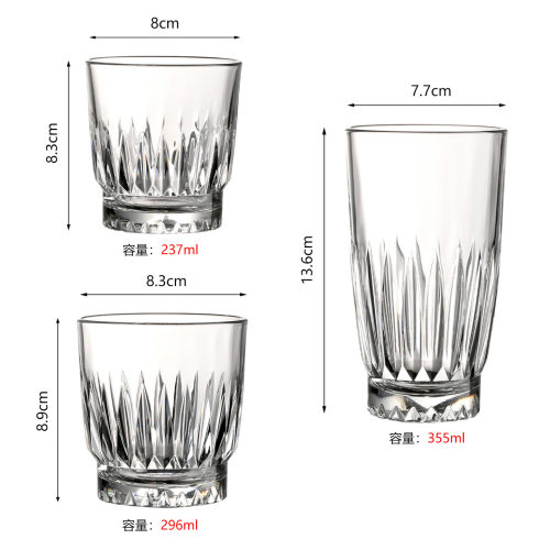 libbey玻璃水杯咖啡杯威士忌酒杯