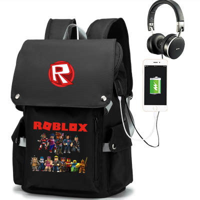 ROBLOX社交网络新款潮个性背包双肩包虚拟世界男女初高中学生书包