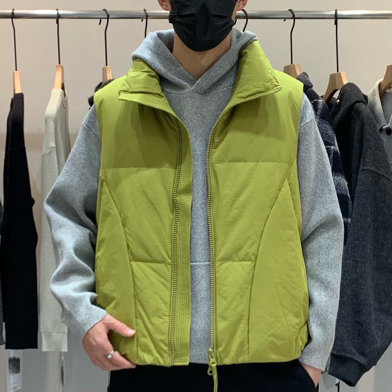 冬季韩版男士立领羽绒马甲百搭潮流时尚工装简约痞帅保暖羽绒背心