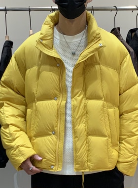冬季韩版男立领羽绒服百搭潮流高级感软糯舒适保暖面包服羽绒衣