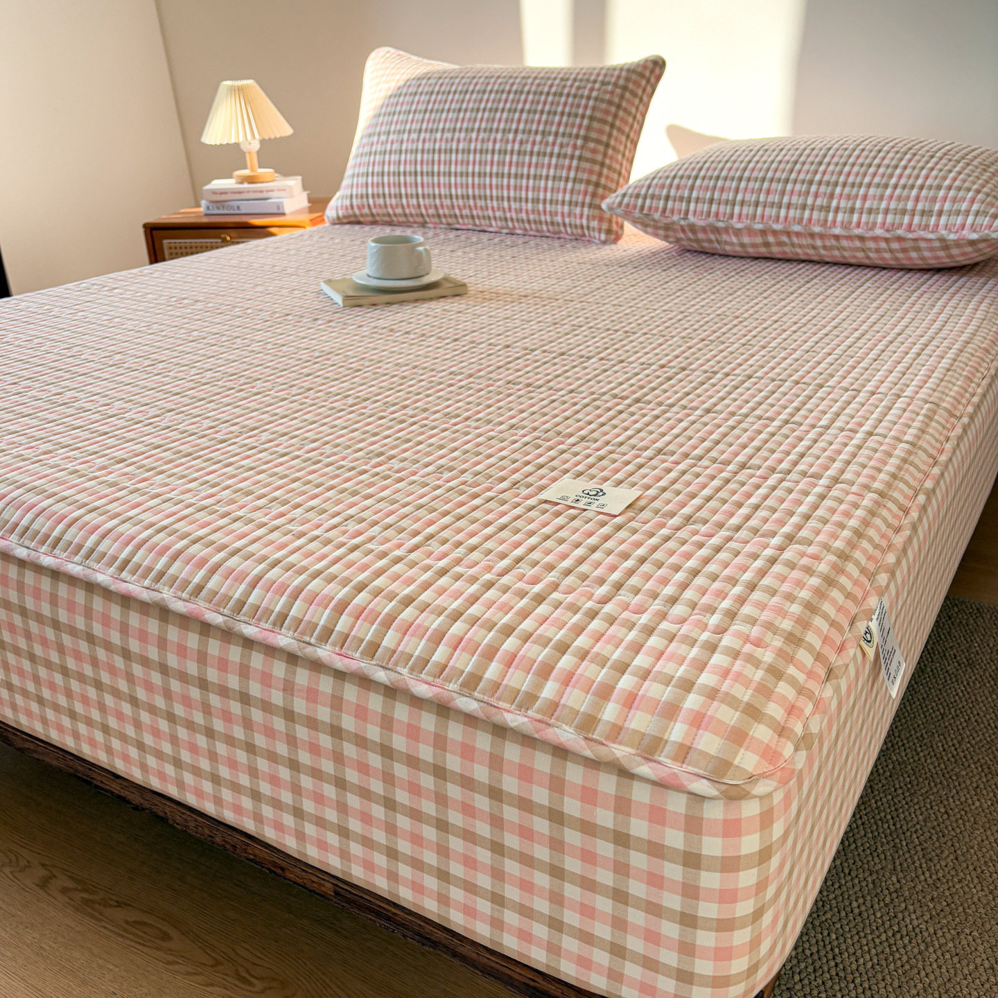 床垫保护套 | 日式四季款A类全棉色织水洗棉床笠180*200纯棉床罩,床上用品,床笠,淘宝优惠券,粉丝福利购,淘宝优惠卷