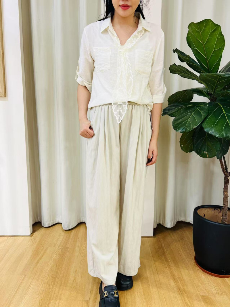 i +now2025年女装春夏新品时尚百搭蕾丝领结七分袖衬衫外套防晒衣