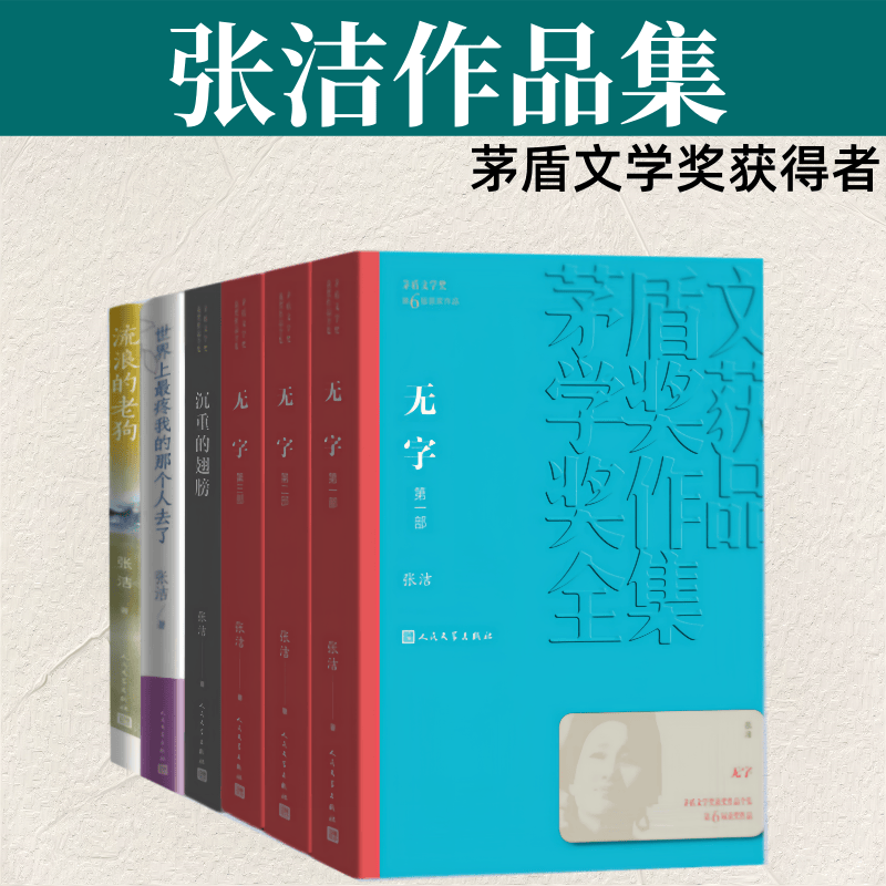 张洁作品集全6册 无字+沉重的翅膀  +流浪的老狗 茅盾文学奖获得者张洁文集 现当代文学随笔集正版 - 实物图