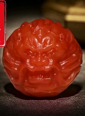 天然南红玛瑙散珠雕刻龙珠貔貅顶珠金刚星月配饰文玩多宝手链配珠