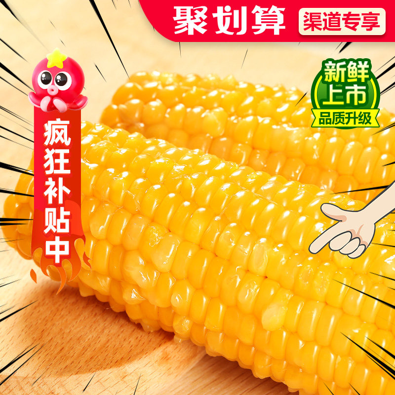 东北玉米糯玉米新鲜现摘粘玉米减真空肥代餐10支大棒糯非即食玉米,粮油调味/速食/干货/烘焙,玉米,淘宝优惠券,粉丝福利购,淘宝优惠卷