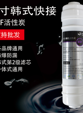 韩式快接10寸颗粒活性炭UDF净水机器纯水自饮机通用型配件滤芯