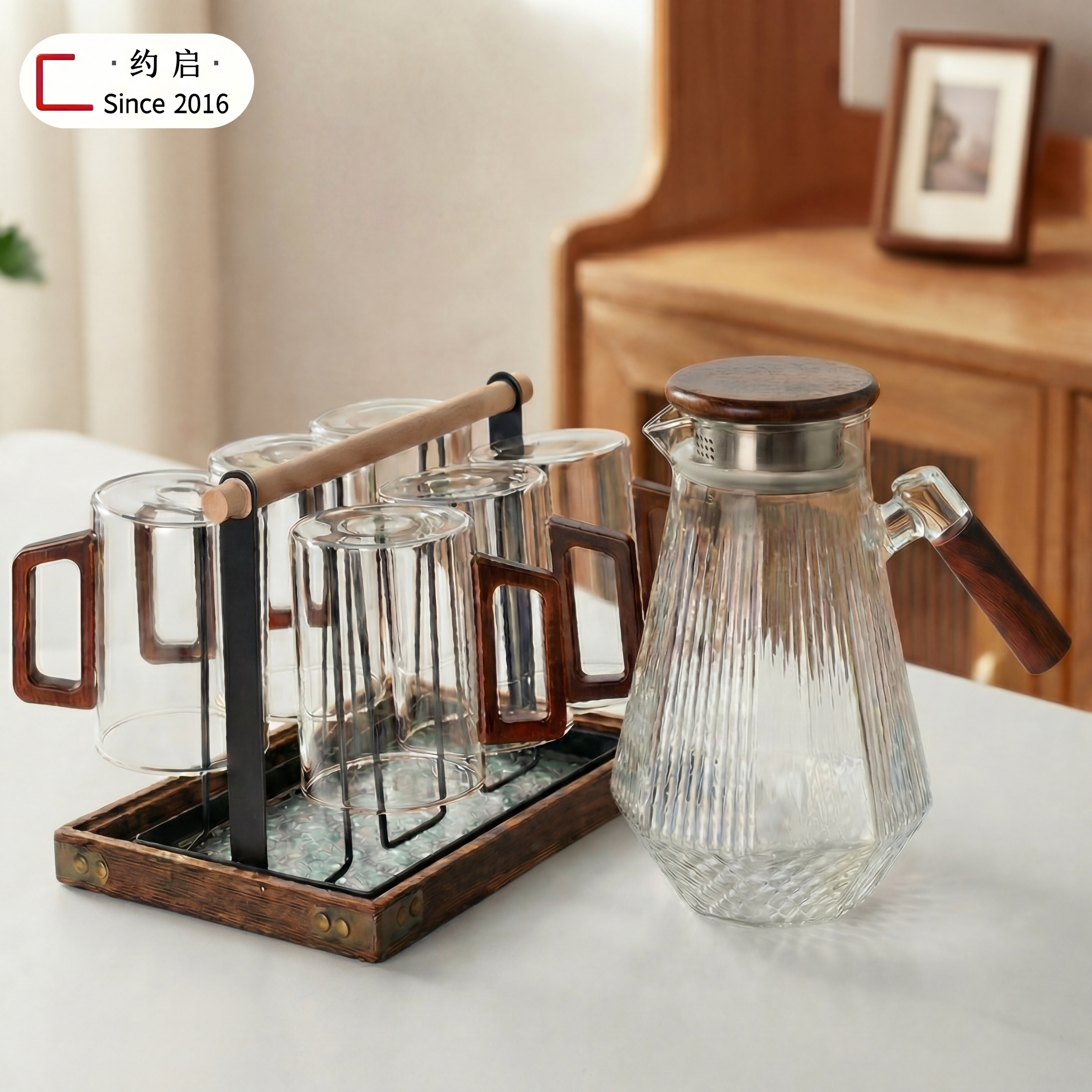 水杯套装泡茶杯玻璃杯耐高温家用客厅待客新居乔迁茶水杯耐热杯具,餐饮具,水具套装,淘宝优惠券,粉丝福利购,淘宝优惠卷
