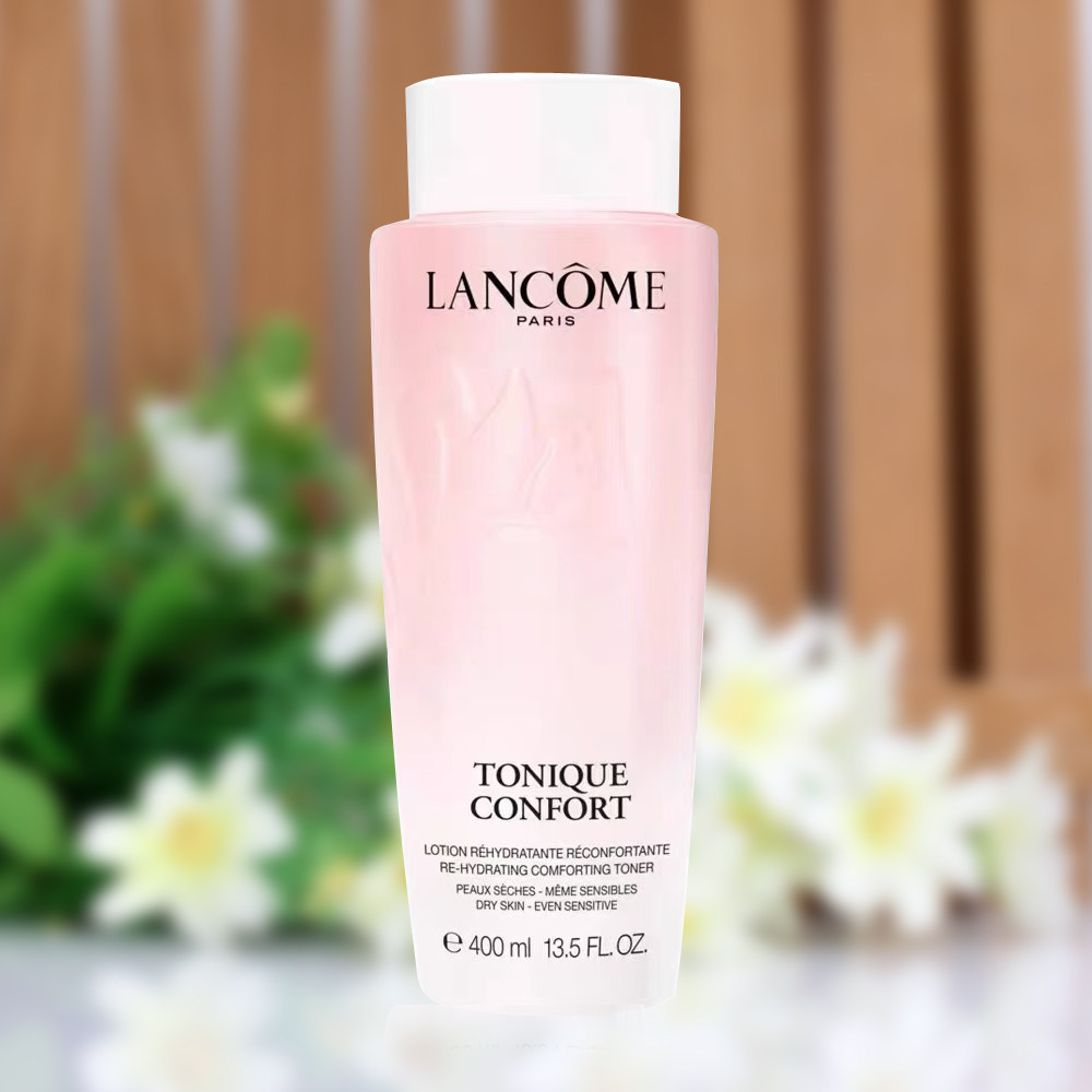 新版兰蔻粉水新清滢柔肤水400ml玫瑰水补水舒缓保湿爽肤水125ml