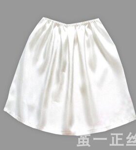 重磅真丝曝光素绉缎面料半身裙