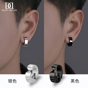 无耳洞耳夹男耳骨夹男士耳圈高级感耳扣男生个性耳钉耳环无洞耳饰
